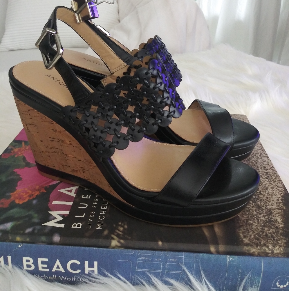 Antonio Melani Cork Wedges